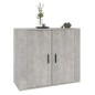 Credenza Grigio Cemento 80x33x70 cm in Legno Multistrato Credenza Grigio Cemento 80x33x70 cm in Legno Multistrato