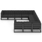 vidaXL Set Divani da Giardino 11 pz con Cuscini Massello di Pino Nero