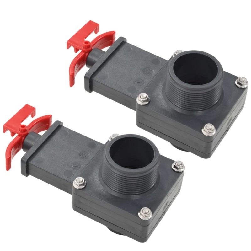 Valvola a Saracinesca per Piscina 2 pz 1,5" Valvola a Saracinesca per Piscina 2 pz 1,5"