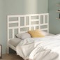 Testiera per Letto Bianca 146x4x104cm in Legno Massello di Pino Testiera per Letto Bianca 146x4x104cm in Legno Massello di Pino