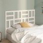 Testiera per Letto Bianca 146x4x104cm in Legno Massello di Pino Testiera per Letto Bianca 146x4x104cm in Legno Massello di Pino