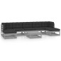 vidaXL Set Divani da Giardino 8 pz Grigio Cuscini Massello di Pino vidaXL Set Divani da Giardino 8 pz Grigio Cuscini Massello di Pino