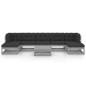 vidaXL Set Divani da Giardino 8 pz Grigio Cuscini Massello di Pino vidaXL Set Divani da Giardino 8 pz Grigio Cuscini Massello di Pino