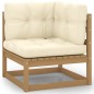 vidaXL Set Salotto Giardino e Cuscini 10 pz Legno Massello Pino Ambra vidaXL Set Salotto Giardino e Cuscini 10 pz Legno Massello Pino Ambra