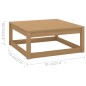 vidaXL Set Salotto Giardino e Cuscini 10 pz Legno Massello Pino Ambra vidaXL Set Salotto Giardino e Cuscini 10 pz Legno Massello Pino Ambra