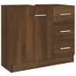 Mobile Lavabo Rovere Marrone 63x30x54 cm in Legno Multistrato Mobile Lavabo Rovere Marrone 63x30x54 cm in Legno Multistrato