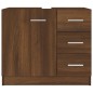 Mobile Lavabo Rovere Marrone 63x30x54 cm in Legno Multistrato Mobile Lavabo Rovere Marrone 63x30x54 cm in Legno Multistrato