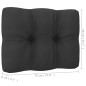 vidaXL Set Divani da Giardino 9 pz con Cuscini Massello di Pino Nero vidaXL Set Divani da Giardino 9 pz con Cuscini Massello di Pino Nero