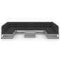vidaXL Set Divani da Giardino 10pz con Cuscini Grigio Massello di Pino vidaXL Set Divani da Giardino 10pz con Cuscini Grigio Massello di Pino