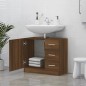 Mobile Lavabo Rovere Marrone 63x30x54 cm in Legno Multistrato Mobile Lavabo Rovere Marrone 63x30x54 cm in Legno Multistrato