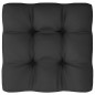 vidaXL Set Divani da Giardino 11 pz con Cuscini Massello di Pino Nero vidaXL Set Divani da Giardino 11 pz con Cuscini Massello di Pino Nero