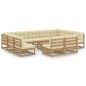 vidaXL Set Divani da Giardino 12 pz Cuscini Miele in Massello di Pino vidaXL Set Divani da Giardino 12 pz Cuscini Miele in Massello di Pino