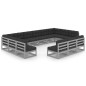 vidaXL Set Divani da Giardino 13 pz Grigio Cuscini Massello di Pino