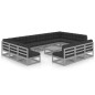 vidaXL Set Divani da Giardino 14pz con Cuscini Grigio Massello di Pino vidaXL Set Divani da Giardino 14pz con Cuscini Grigio Massello di Pino