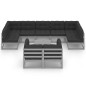 vidaXL Set Divani da Giardino 10pz con Cuscini Grigio Massello di Pino vidaXL Set Divani da Giardino 10pz con Cuscini Grigio Massello di Pino