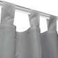 2 Pz Tende in Micro Raso con Passanti 140x245 cm Grigie 2 Pz Tende in Micro Raso con Passanti 140x245 cm Grigie
