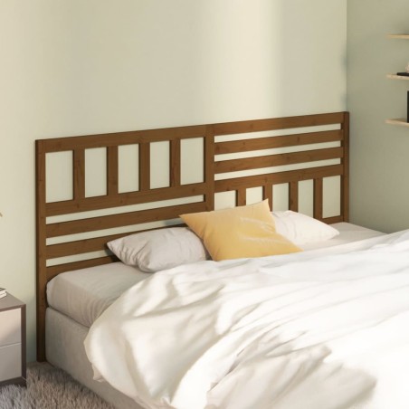 vidaXL Testiera per Letto ambra 186x4x100 cm in Legno Massello di Pino