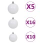 vidaXL Set Albero Natale Artificiale con LED Palline e Pigne 240 cm vidaXL Set Albero Natale Artificiale con LED Palline e Pigne 240 cm