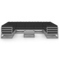 vidaXL Set Divani da Giardino 10pz Grigio con Cuscini Massello di Pino vidaXL Set Divani da Giardino 10pz Grigio con Cuscini Massello di Pino
