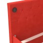 vidaXL Dormeuse con Materasso USB Rosso Vino in Velluto 90x200 cm