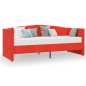vidaXL Dormeuse con Materasso USB Rosso Vino in Velluto 90x200 cm vidaXL Dormeuse con Materasso USB Rosso Vino in Velluto 90x200 cm