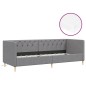 vidaXL Dormeuse con Materasso USB Grigio Chiaro in Tessuto 90x200 cm vidaXL Dormeuse con Materasso USB Grigio Chiaro in Tessuto 90x200 cm