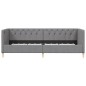 vidaXL Dormeuse con Materasso USB Grigio Chiaro in Tessuto 90x200 cm vidaXL Dormeuse con Materasso USB Grigio Chiaro in Tessuto 90x200 cm
