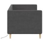 vidaXL Dormeuse con Materasso USB Grigio Scuro in Tessuto 90x200 cm vidaXL Dormeuse con Materasso USB Grigio Scuro in Tessuto 90x200 cm
