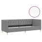 vidaXL Dormeuse con Materasso USB Grigio Chiaro in Tessuto 90x200 cm vidaXL Dormeuse con Materasso USB Grigio Chiaro in Tessuto 90x200 cm