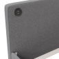 vidaXL Dormeuse con Materasso USB Grigio Chiaro in Tessuto 90x200 cm vidaXL Dormeuse con Materasso USB Grigio Chiaro in Tessuto 90x200 cm