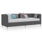 vidaXL Dormeuse con Materasso USB Grigio Scuro in Tessuto 90x200 cm vidaXL Dormeuse con Materasso USB Grigio Scuro in Tessuto 90x200 cm