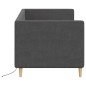 vidaXL Dormeuse con Materasso USB Grigio Scuro in Tessuto 90x200 cm vidaXL Dormeuse con Materasso USB Grigio Scuro in Tessuto 90x200 cm