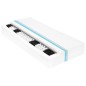 vidaXL Dormeuse con Materasso USB Grigio Scuro in Tessuto 90x200 cm vidaXL Dormeuse con Materasso USB Grigio Scuro in Tessuto 90x200 cm