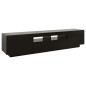 vidaXL Mobile Porta TV con Luci LED Nero 180x35x40 cm