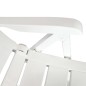 Sedie Reclinabili da Giardino 6 pz in Plastica Bianche Sedie Reclinabili da Giardino 6 pz in Plastica Bianche