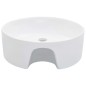 Lavandino con Troppopieno 36x13 cm in Ceramica Bianco