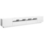 vidaXL Mobile Porta TV con Luci LED Bianco Lucido 260x35x40 cm vidaXL Mobile Porta TV con Luci LED Bianco Lucido 260x35x40 cm