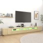 vidaXL Mobile Porta TV con Luci LED Rovere Sonoma 300x35x40 cm vidaXL Mobile Porta TV con Luci LED Rovere Sonoma 300x35x40 cm