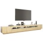 vidaXL Mobile Porta TV con Luci LED Rovere Sonoma 300x35x40 cm vidaXL Mobile Porta TV con Luci LED Rovere Sonoma 300x35x40 cm
