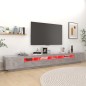 vidaXL Mobile Porta TV con Luci LED Grigio Cemento 300x35x40 cm vidaXL Mobile Porta TV con Luci LED Grigio Cemento 300x35x40 cm