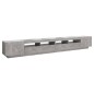 vidaXL Mobile Porta TV con Luci LED Grigio Cemento 300x35x40 cm vidaXL Mobile Porta TV con Luci LED Grigio Cemento 300x35x40 cm
