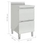 vidaXL Mobiletti da Cucina Commerciale a 2 Cassetti 2 pz Acciaio Inox vidaXL Mobiletti da Cucina Commerciale a 2 Cassetti 2 pz Acciaio Inox