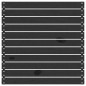 vidaXL Set Divani da Giardino 3 pz Nero in Legno Massello di Pino vidaXL Set Divani da Giardino 3 pz Nero in Legno Massello di Pino