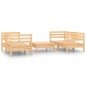 vidaXL Set Divani da Giardino 5 pz in Legno Massello di Pino vidaXL Set Divani da Giardino 5 pz in Legno Massello di Pino