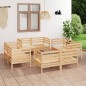 vidaXL Set Divani da Giardino 8 pz in Legno Massello di Pino vidaXL Set Divani da Giardino 8 pz in Legno Massello di Pino