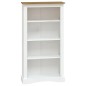 Libreria a 4 Ripiani Pino Messicano Corona Bianco 81x29x150 cm Libreria a 4 Ripiani Pino Messicano Corona Bianco 81x29x150 cm