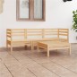 vidaXL Set Divani da Giardino 4 pz in Legno Massello di Pino vidaXL Set Divani da Giardino 4 pz in Legno Massello di Pino