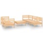 vidaXL Set Divani da Giardino 6 pz in Legno Massello di Pino