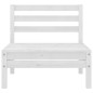 vidaXL Set Divani da Giardino 7 pz Bianco in Legno Massello di Pino vidaXL Set Divani da Giardino 7 pz Bianco in Legno Massello di Pino