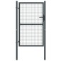 Cancello per Giardino in Acciaio Zincato Grigio 100x225 cm Cancello per Giardino in Acciaio Zincato Grigio 100x225 cm